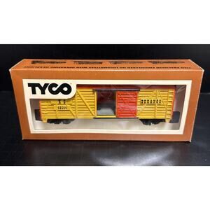 Tyco 935-2 Durango KC 40394 HO Scale Livestock Cattle Car Electric Train Yellow